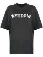 We11done t-shirt en coton à logo imprimé - Gris