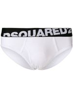 DSQUARED2 slip à bande logo - Blanc - thumbnail