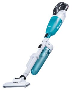 Makita CL001GZ22 | Steelstofzuiger | 40 V Max | Witte uitvoering met blauwe transparante capsule | met cycloon stofafscheider | Body | zonder accu's