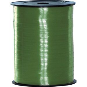 Groen cadeau sier lint 500 meter x 5 milimeter breed   -