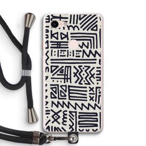 Marrakech print: Pixel 3 XL Transparant Hoesje met koord