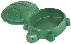 Paradiso toys Zandbak met deksel Schildpad 115 x 83 cm groen