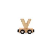 Tryco houten trein letter naturel-V