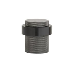 Sterk deurstopper 1721 vloer Ø38×40 mm basalt PVD