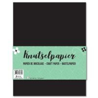 TOM knutselpapier junior A4 papier zwart 60 vellen - thumbnail