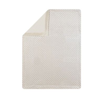 Interbaby babydeken Bubble 80 x 110 cm fleece beige Interbaby babydeken Bubble 80 x 110 cm fleece beige