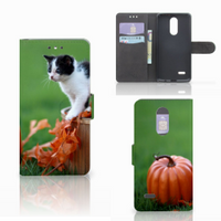LG K4 (2017) Telefoonhoesje met Pasjes Kitten - thumbnail