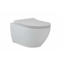 Wandcloset Pack Van Marcke Go Carissa Zonder Spoelrand Mat Wit Go by Van Marcke