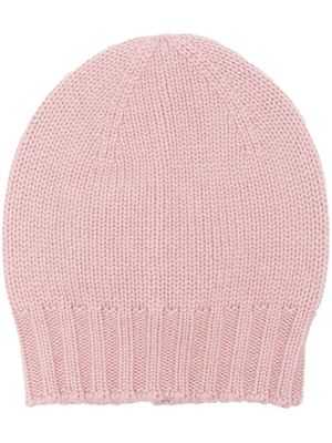 D4.0 bonnet nervuré en maille épaisse - Rose