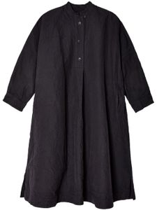 Casey Casey robe-chemise Surf 2 à coupe mi-longue - Noir