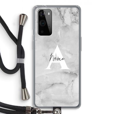 Ivory Marble: OnePlus 9 Pro Transparant Hoesje met koord