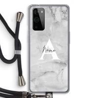 Ivory Marble: OnePlus 9 Pro Transparant Hoesje met koord