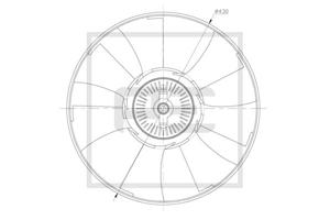 Pe Automotive Ventilatorwiel-motorkoeling 010.340-00A