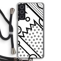 Pop Art #4: Samsung Galaxy S21 FE Transparant Hoesje met koord Pop Art #4: Samsung Galaxy S21 FE Transparant Hoesje met koord