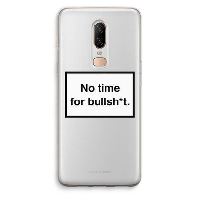 No time: OnePlus 6 Transparant Hoesje