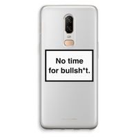 No time: OnePlus 6 Transparant Hoesje