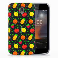 Nokia 1 | Siliconen Case | Fruits