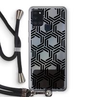 Geometrisch patroon: Samsung Galaxy A21s Transparant Hoesje met koord