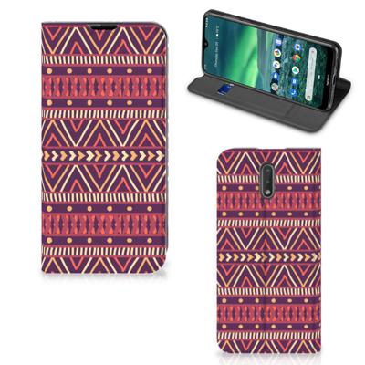 Nokia 2.3 | Hoesje met Magneet | Aztec Paars