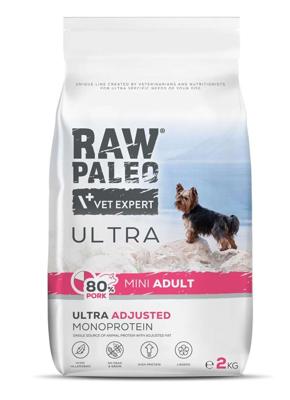 RAW PALEO Ultra Pork Mini Adult - droog hondenvoer - 2kg