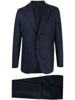 Tagliatore costume à veste à simple boutonnage - Bleu