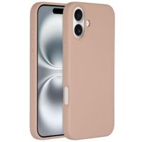 Accezz Liquid Silicone Backcover met MagSafe iPhone 16 Plus Telefoonhoesje Roze