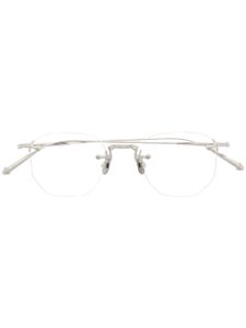 Matsuda lunettes de vue à monture pilote gravée - Argent