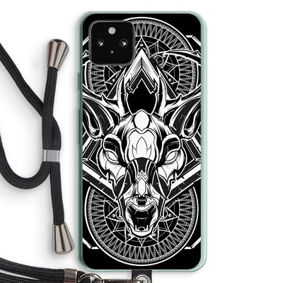 Oh Deer: Pixel 5a 5G Transparant Hoesje met koord
