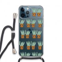 Sansevieria: iPhone 13 Pro Max Transparant Hoesje met koord Sansevieria: iPhone 13 Pro Max Transparant Hoesje met koord