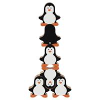 Goki houten stapelspel pinguin