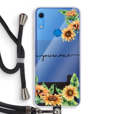 Zonnebloemen: Huawei Y6s Transparant Hoesje met koord