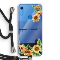 Zonnebloemen: Huawei Y6s Transparant Hoesje met koord Zonnebloemen: Huawei Y6s Transparant Hoesje met koord
