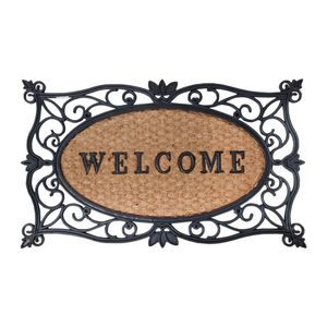 Deurmat Welcome rubber/kokos