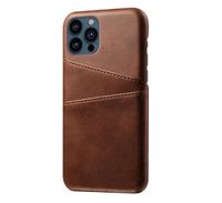 Casecentive Leren Wallet Back case iPhone 13 Pro bruin