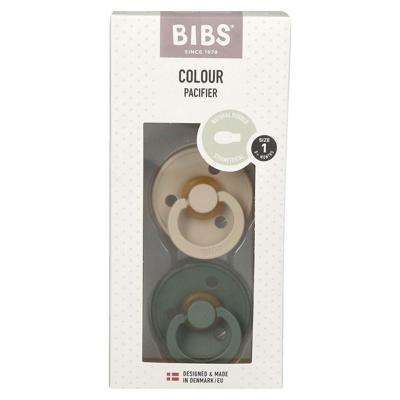 Bibs 1 Fopspeen Symmetric Duo Vanilla/pine 2