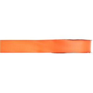 Cadeau sierlint - satijn - oranje - 1 cm x 25 meter - Cadeaulinten ribbon - glans - inpakken