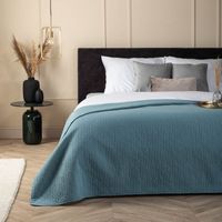 Bedsprei Ultrasonic Prisma - Blauw - 180x260 cm van Fresh and Co materiaal: Microvezel - Dekbed-Discounter.nl