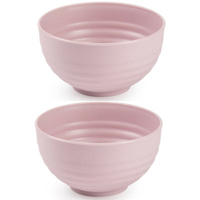Plasticforte Kommetjes / schaaltjes - 4x - dessert / ontbijt - kunststof - D13 cm - roze Plasticforte Kommetjes / schaaltjes - 4x - dessert / ontbijt - kunststof - D13 cm - roze