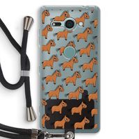 Pony: Sony Xperia XZ2 Compact Transparant Hoesje met koord