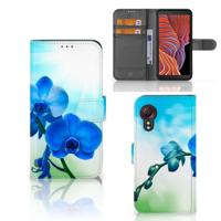 Samsung Galaxy Xcover 5 Hoesje Orchidee Blauw - Cadeau voor je Moeder