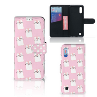 Samsung Galaxy M10 Telefoonhoesje met Pasjes Sleeping Cats