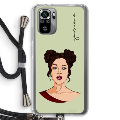 Pop-Art Creator: Xiaomi Redmi Note 10S Transparant Hoesje met koord
