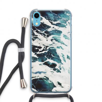 Golven: iPhone XR Transparant Hoesje met koord