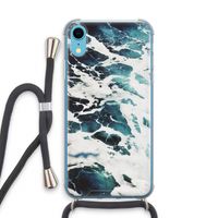 Golven: iPhone XR Transparant Hoesje met koord