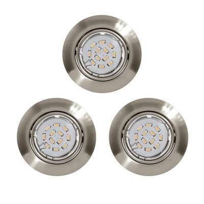 Eglo Inbouw spotPeneto Round 8,7cm set van 3 nikkel mat - 94408