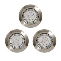Eglo Inbouw spotPeneto Round 8,7cm set van 3 nikkel mat - 94408