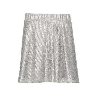 Geisha winter shiny rok meisjes - zilver