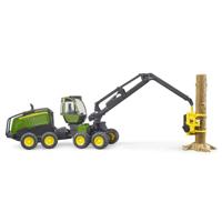 Bruder John Deere 1270G Combine met 1 Boomstam 1:16