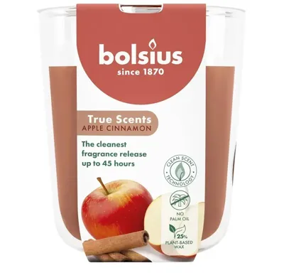 Bolsius geurglas large true scents apple cinnamon