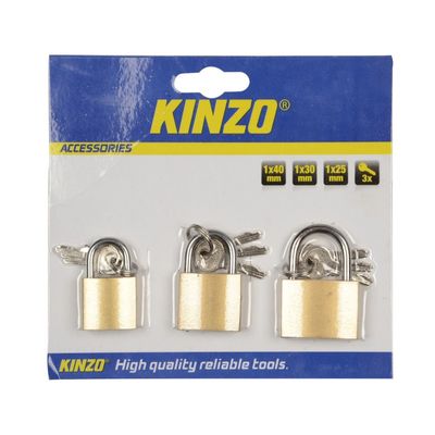 Hangsloten set 3x stuks